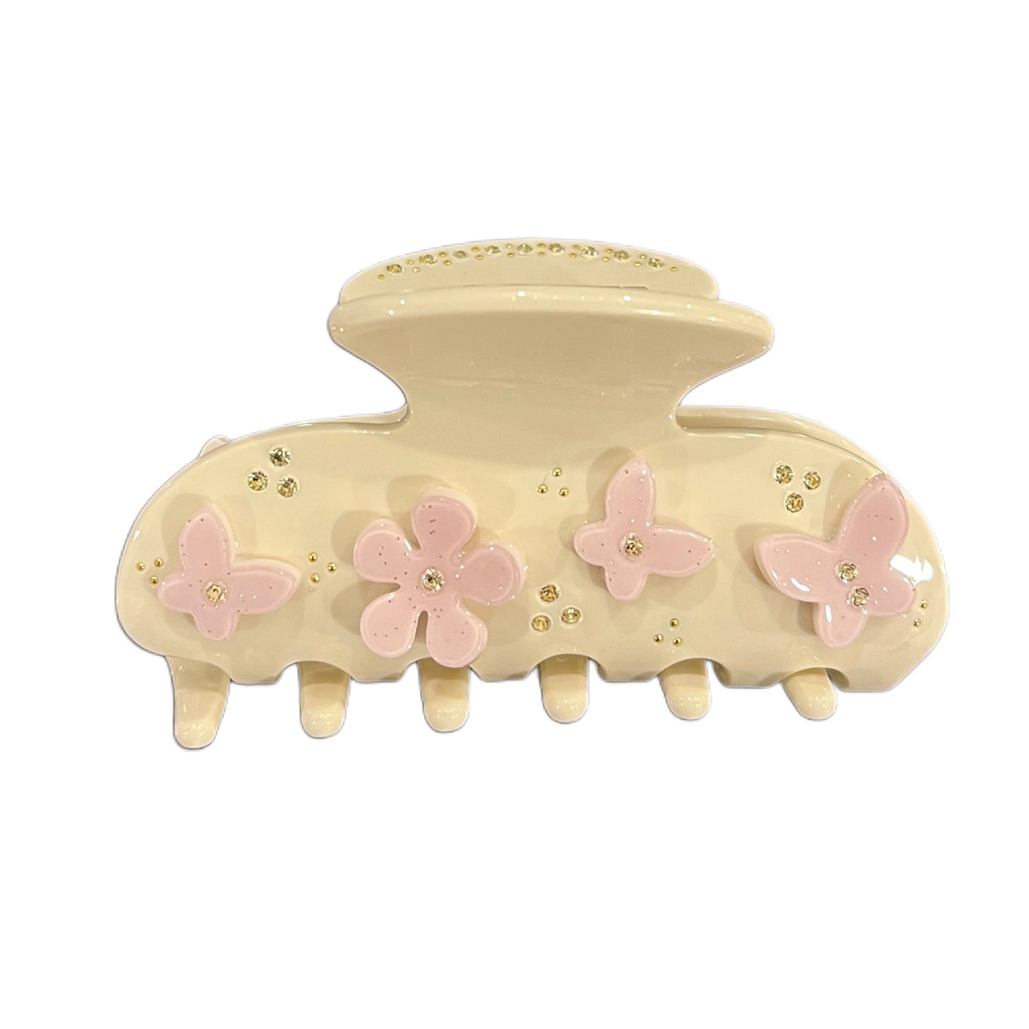 Pink Flower Clip