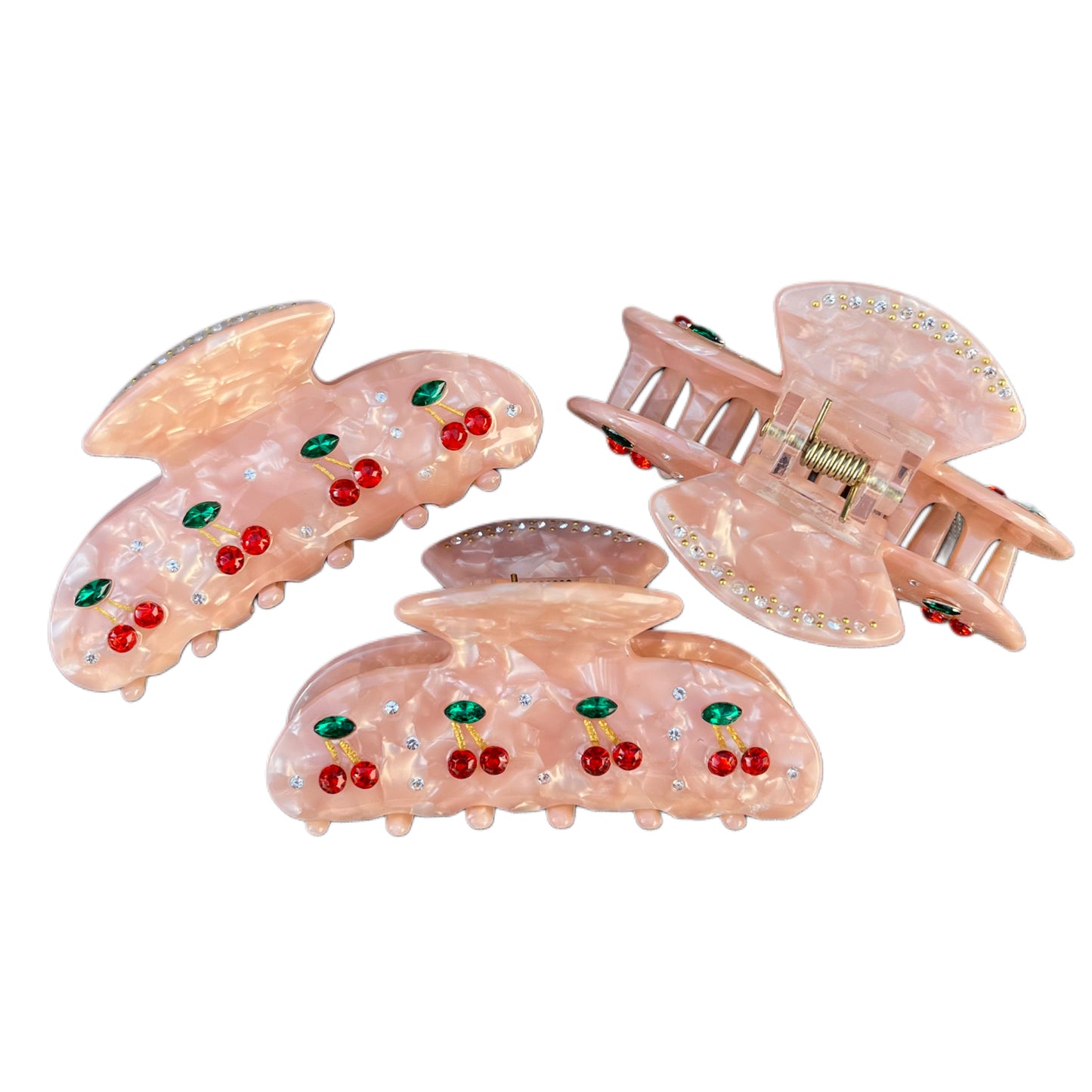 Pink Sweet Cherry Clip