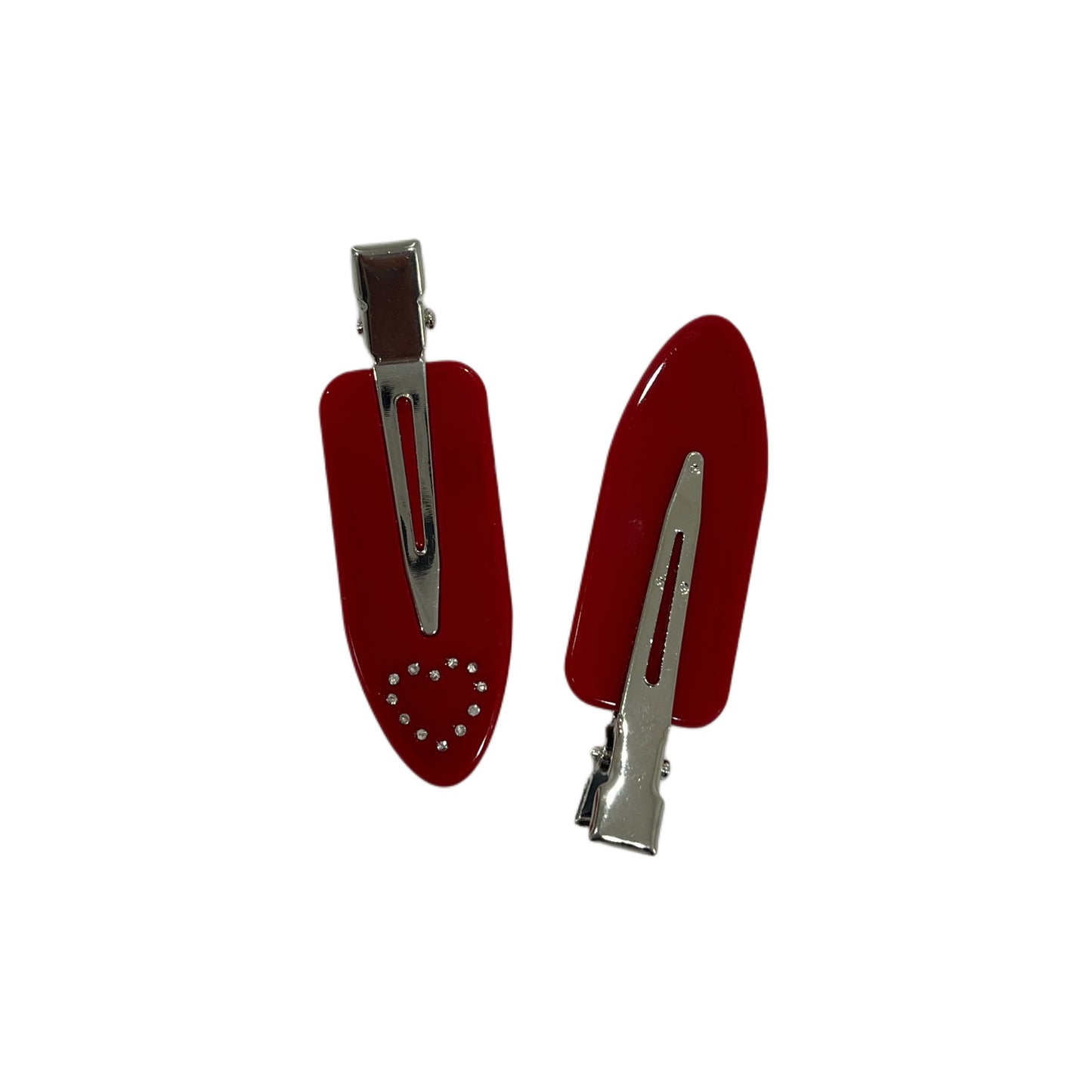 Red Elegance Barrettes