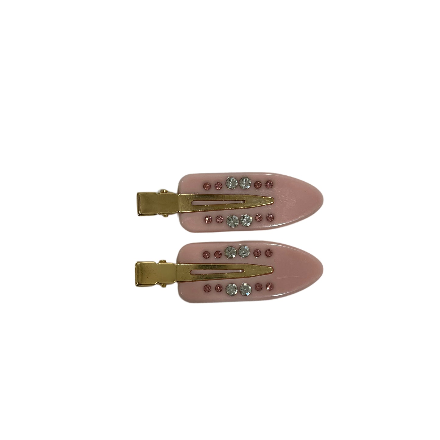 2 Blush Glow Barrettes