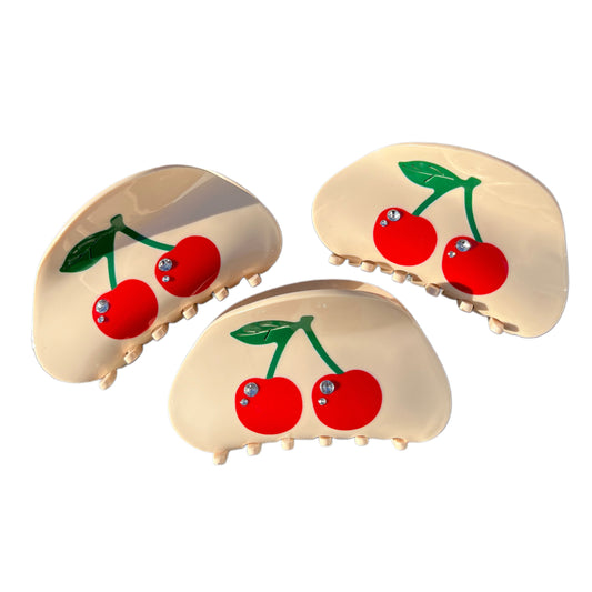 White Cherry On Top Clip