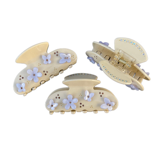 Blue Flower Clip