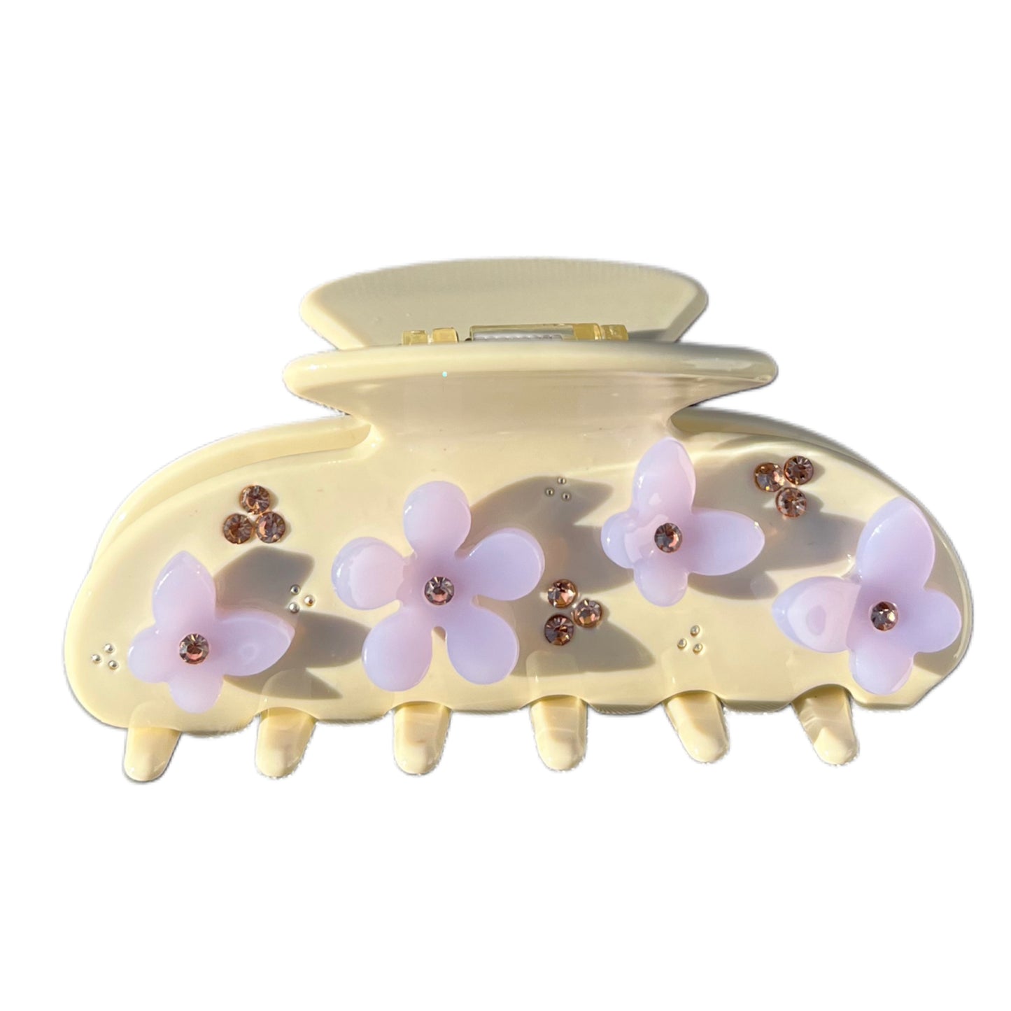 Purple Flower Clip