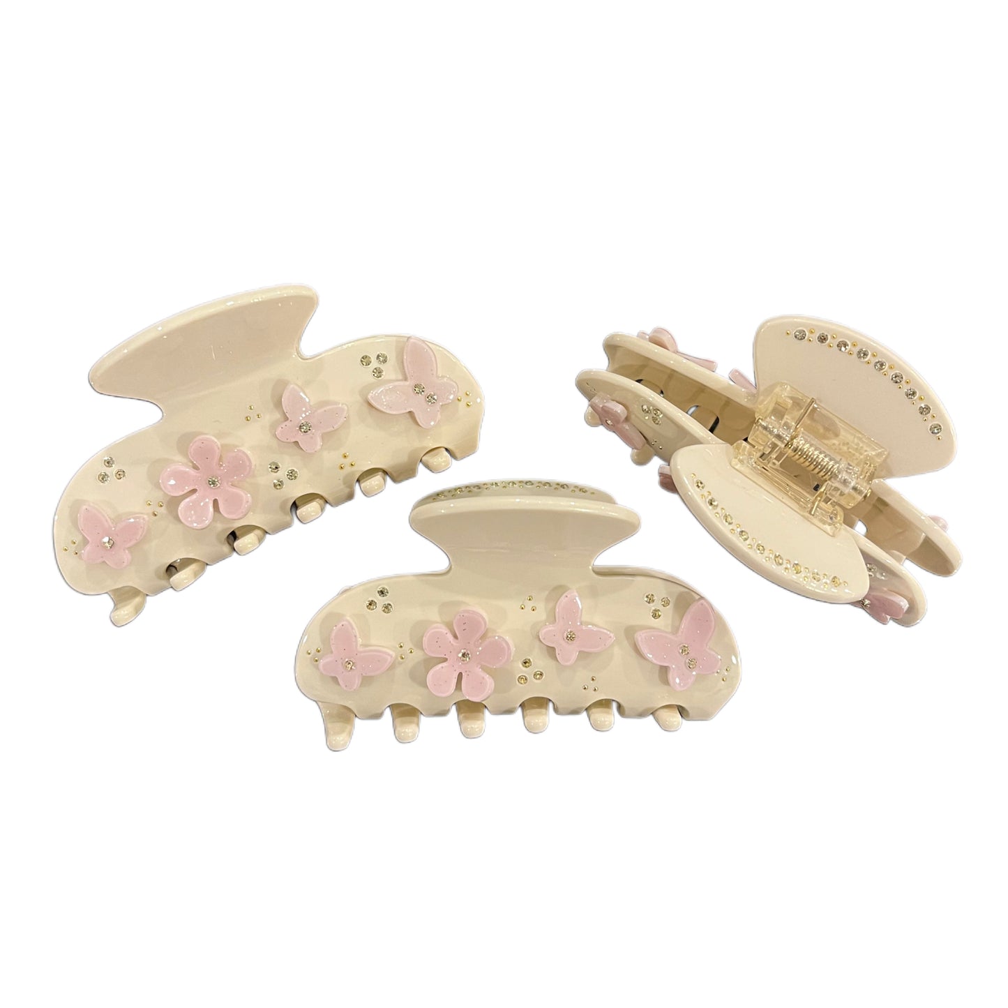 Pink Flower Clip