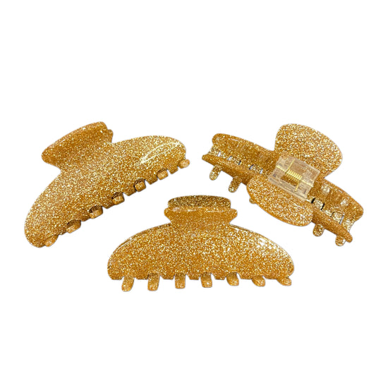 Gold Glitter Clip