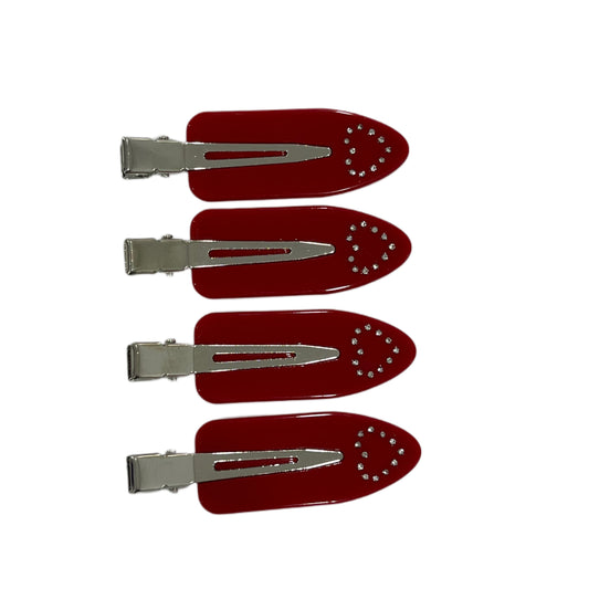 Red Elegance Barrettes