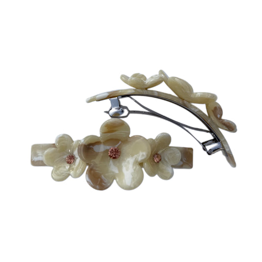 Champagne Blossom Clip