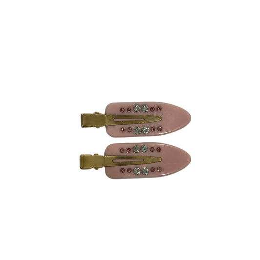 2 Blush Glow Barrettes