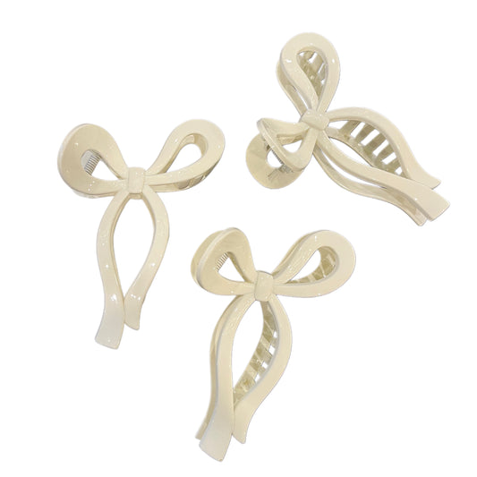 White Ribbon Clip